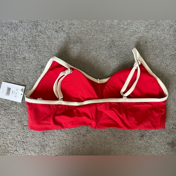 Andie Swim The Bells Top in Poppy Red Size XXL Sustainable Bikini Eco-Friendly - Picture 4 of 8